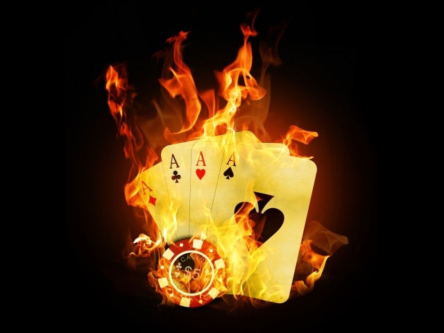 Cards in fire