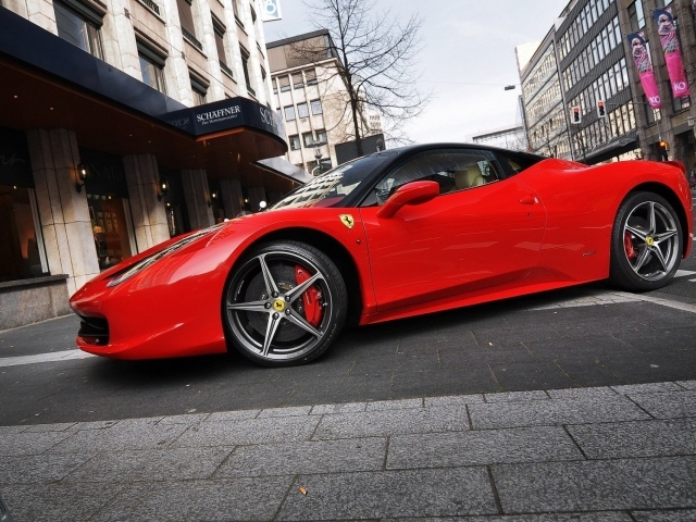 Ferrari on the street