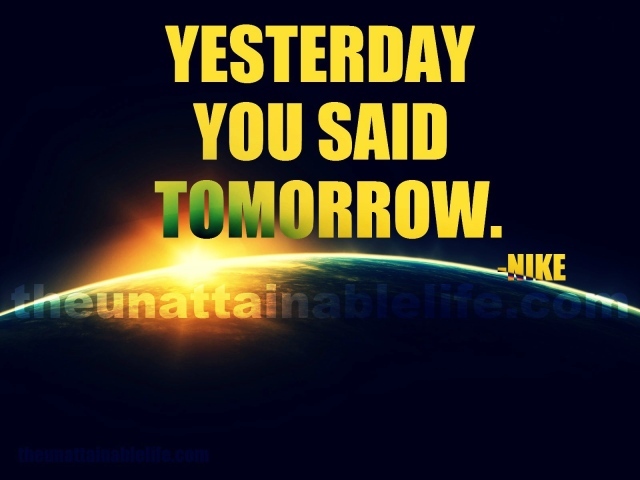 Вчера вы сказали завтра. Nike