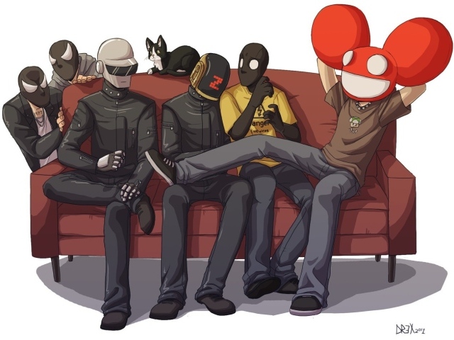 Daft Punk Deadmau5 The Bloody Beetroots danger wallpaper