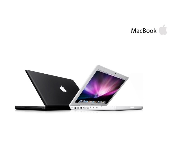 Macbook белый и черный