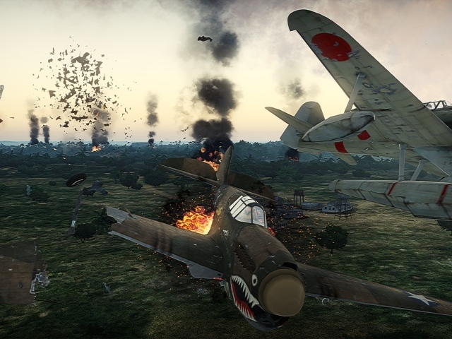 War Thunder самолет падает