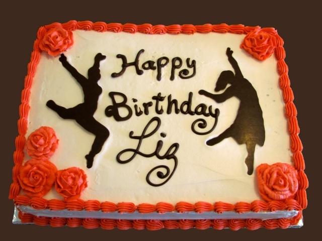  Оранжевый торт на день рождения