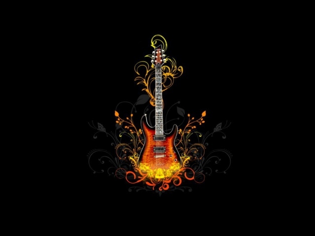 Гитара в орнаменте
