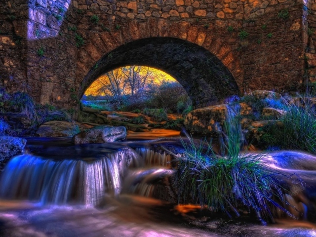 The river under the arch