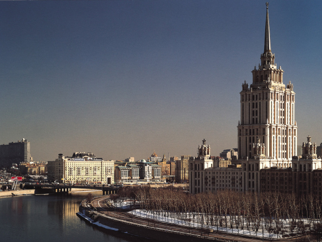 Посольство Великобритании в Москве зимой