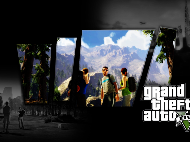 Grand Theft Auto V в черном