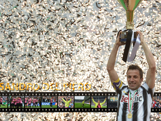 The best football player of Sydney Alessandro Del Piero and his trophy