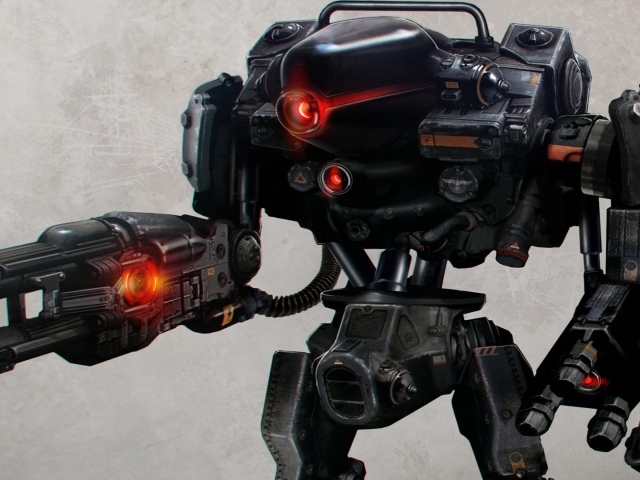 Wolfenstein The New Order: the powerful robot