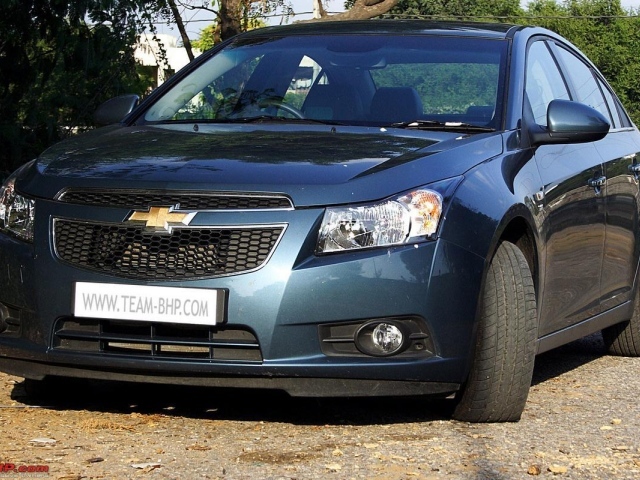 Chevrolet Cruze on the road