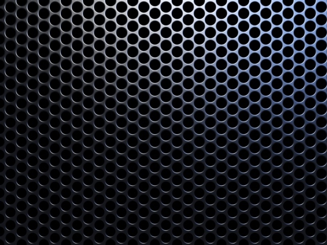 Grille with round holes