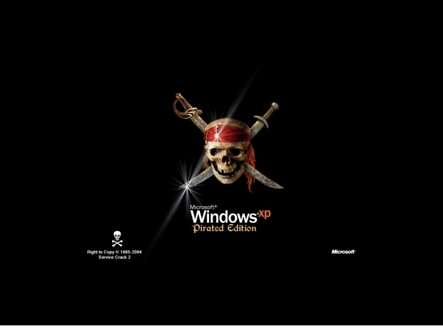 Pirate copy of Windows
