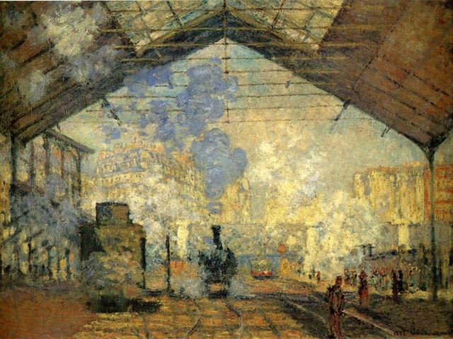 Картина Клода Моне - Железнодорожная станция