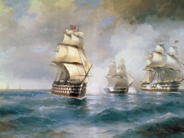 Painting Nikas Safronov - Ships