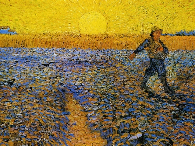Painting of Vincent Van Gogh - Hard working man