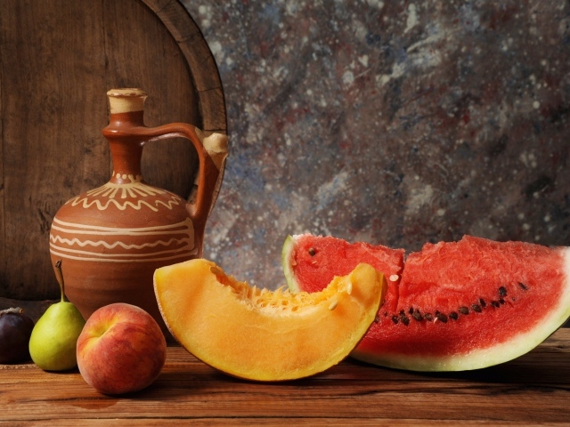 	   Still life with watermelon