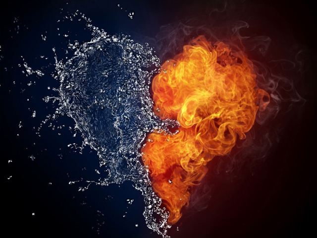 Fire and water for Valentine's Day