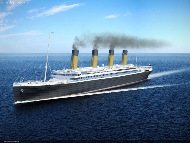 Титаник в спокойном море