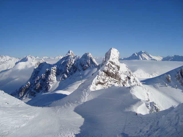 Альпы на горнолыжном курорте Сант Антон, Австрия