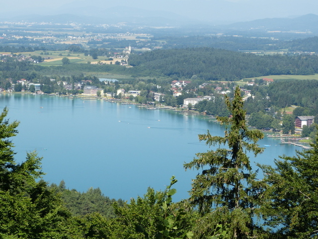 View from the mountain lake Klopeiner See, Austria