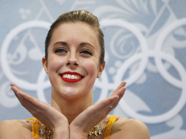 Ashley Wagner American figure skater at the Olympics in Sochi 2014