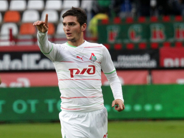 Magomed Ozdoev Lokomotiv midfielder in the game