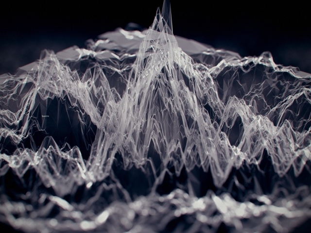 3Д модель горной местности