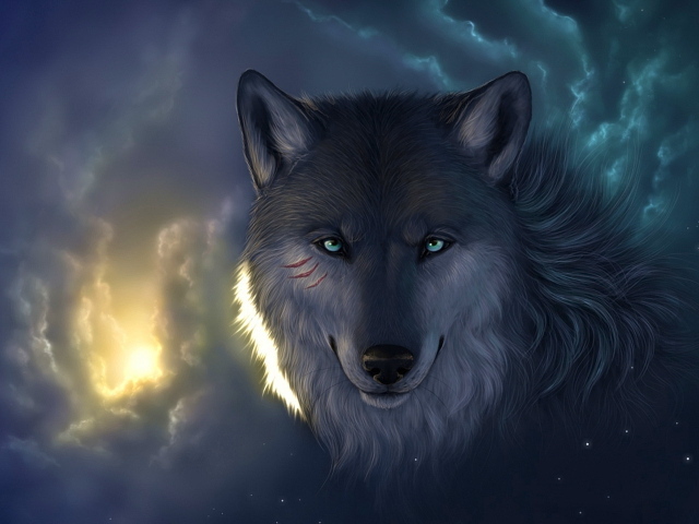The wolf in the clouds