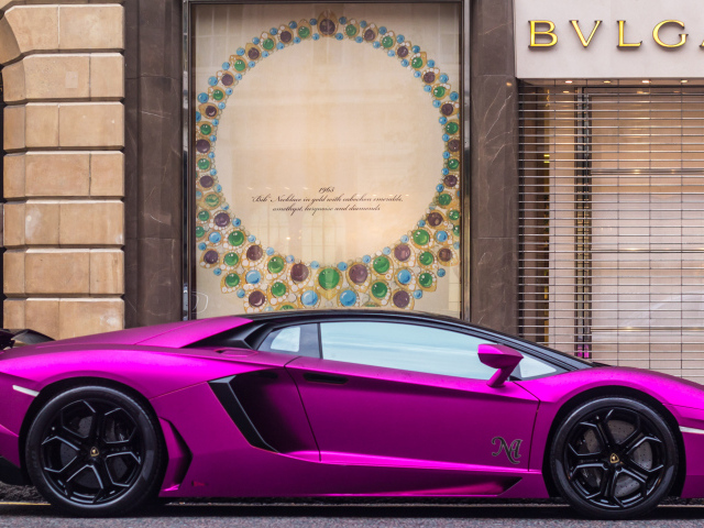 Purple Lamborghini