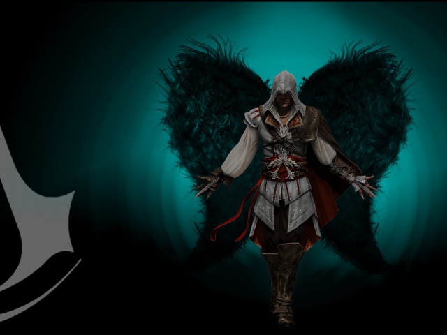 Angel with green wings, the game Assassin's Creed wallpapers and images ...