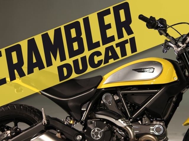 Motorcycle racing Ducati Scrambler