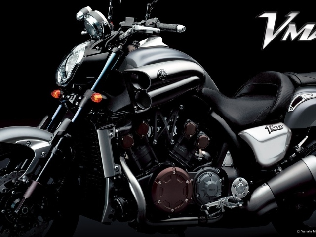 Motorcycle Yamaha V-Max, Black