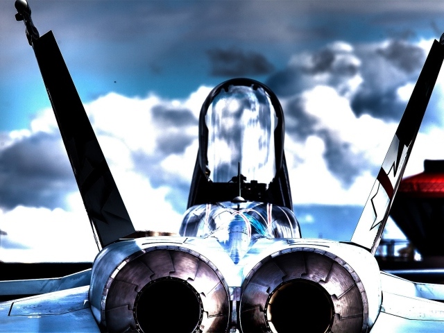 Сопла самолета McDonnell Douglas CF-18 Hornet