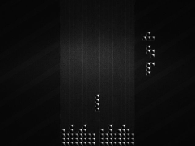 Retro Tetris, black background