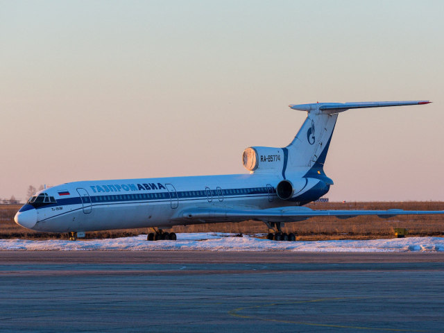 The Tu-154M RA-85774 airline Gazpromavia