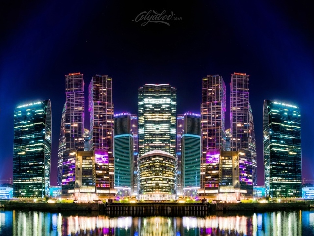 Ночная Москва, Россия 