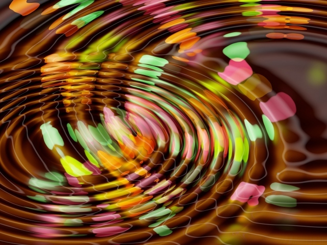 Разноцветные круги абстракция - обои для рабочего стола, картинки, фото