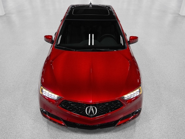 Red car Acura TLX PMC Edition 2020 top view