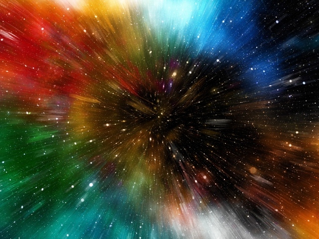 Разноцветная звездная туманность 