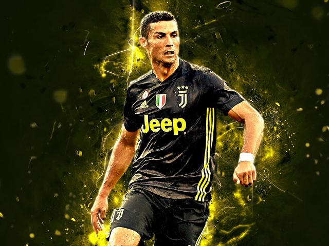 Популярный португальский футболист Криштиану Роналду в форме