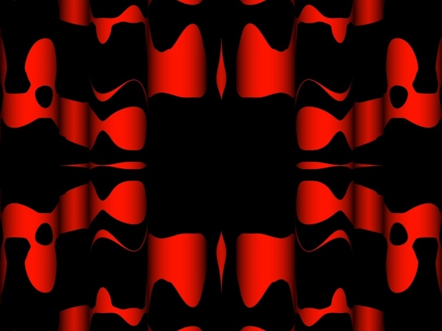 Черные и красные узоры крупным планом