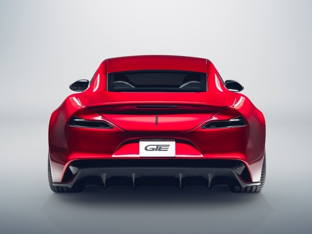 Автомобиль Drako GTE 2, 2020 года вид сзади