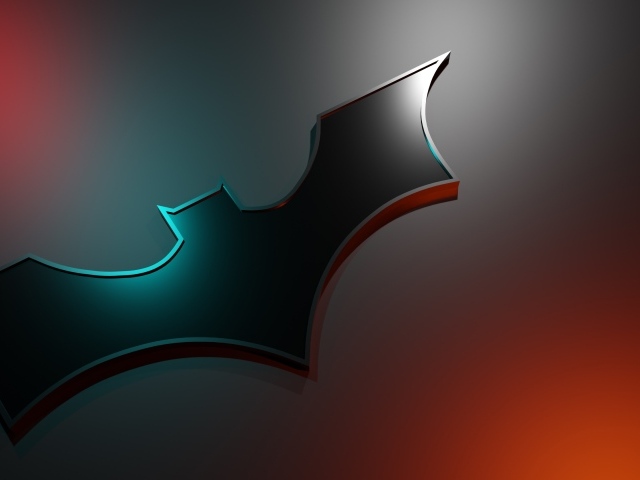 Черный логотип Бэтмена на коричневом фоне