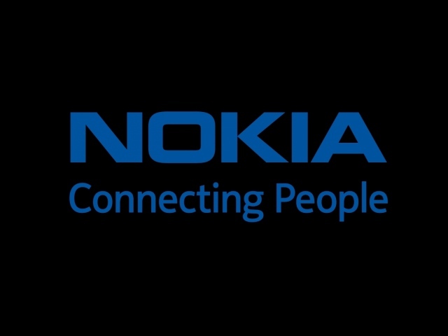 Логотип nokia на черном фоне