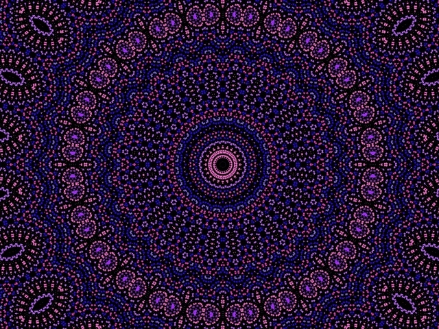 Красивый фиолетовый рисунок мандала