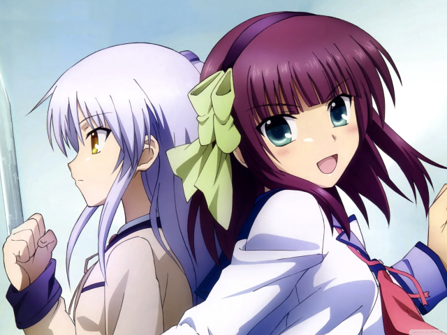 Two anime girls Angel Beats! Yusa