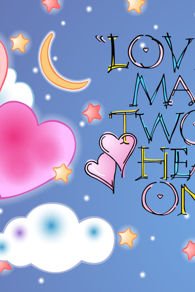 Любовь делает два сердца одним целым