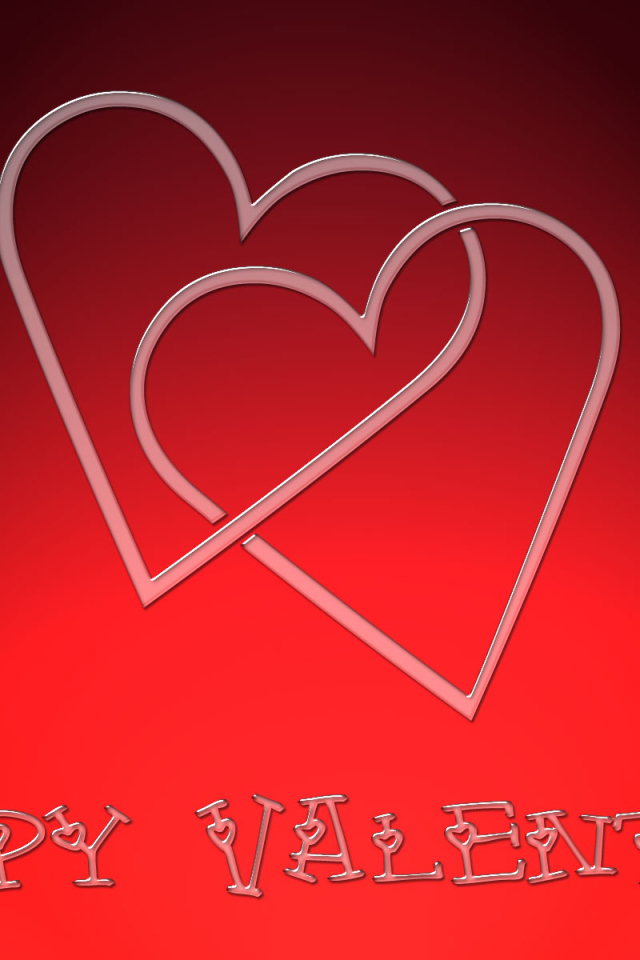 Два красных сердца