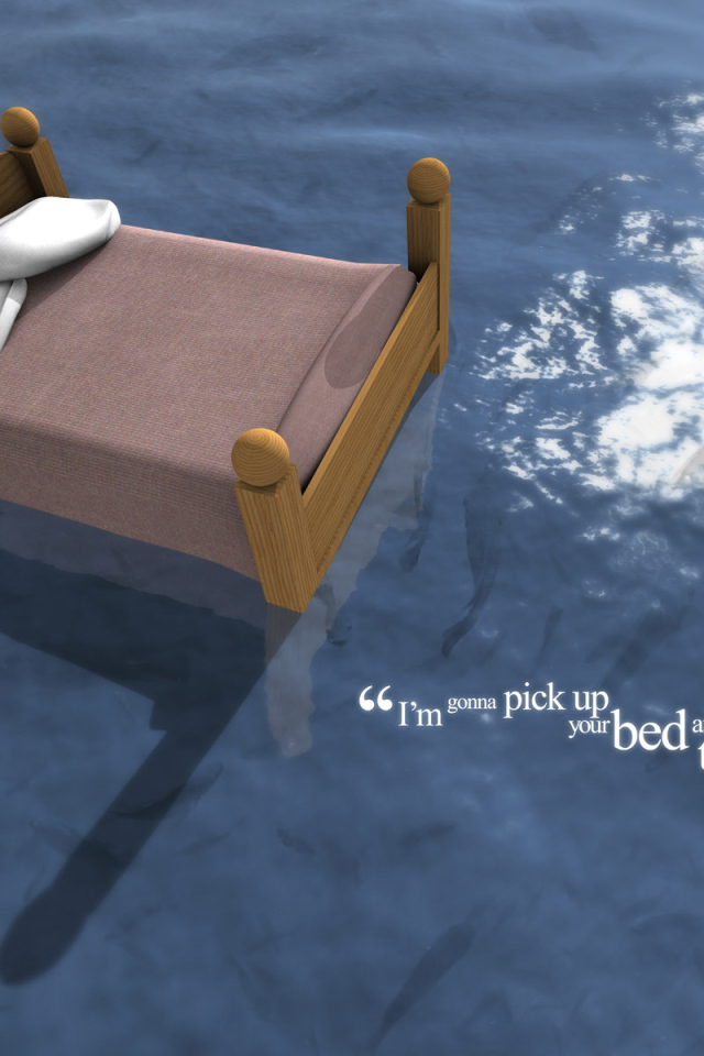 Кровать в океане