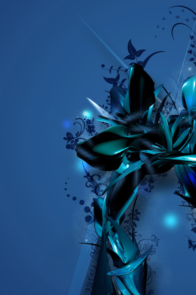 Синий цветок